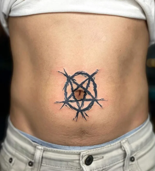 Belly button tattoo 5