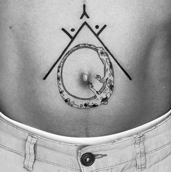 Belly button tattoo 62