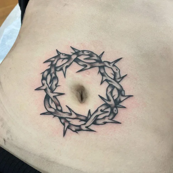 Belly button tattoo 66