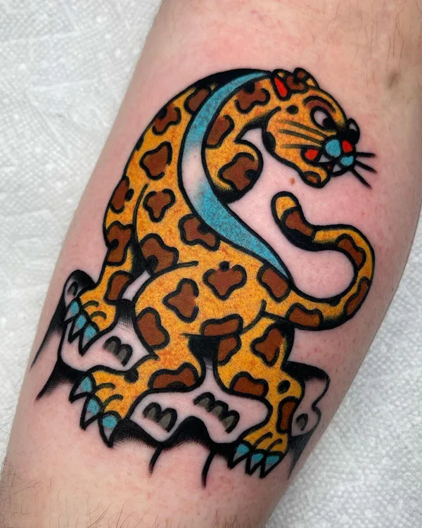 Cheetah tattoo 12