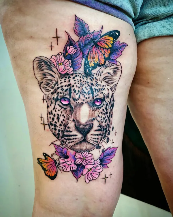 Cheetah tattoo 18