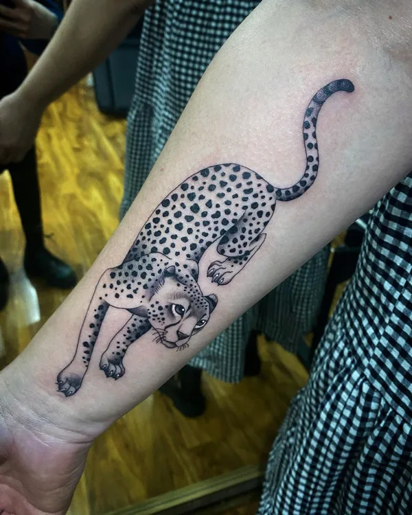 Cheetah tattoo 43