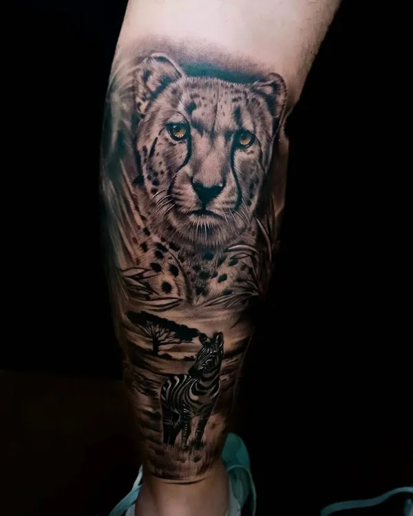 Cheetah tattoo 63