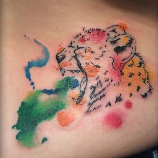 Cheetah tattoo 75
