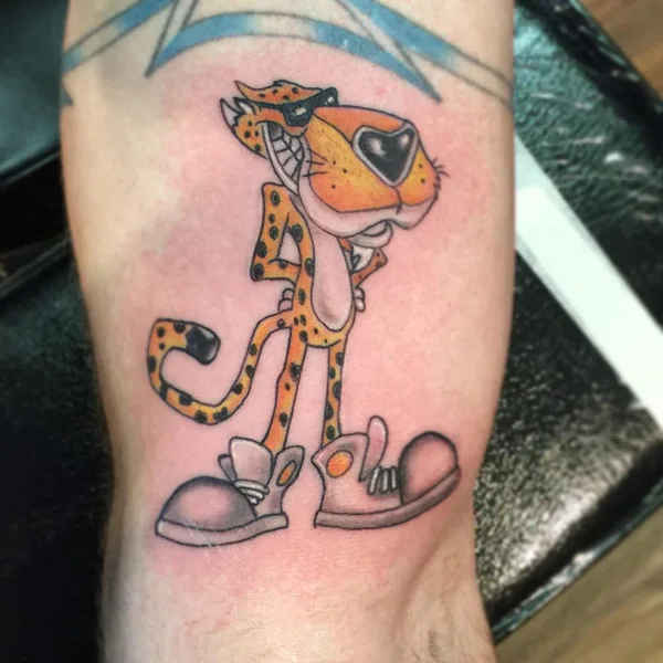 Chester cheetah tattoo
