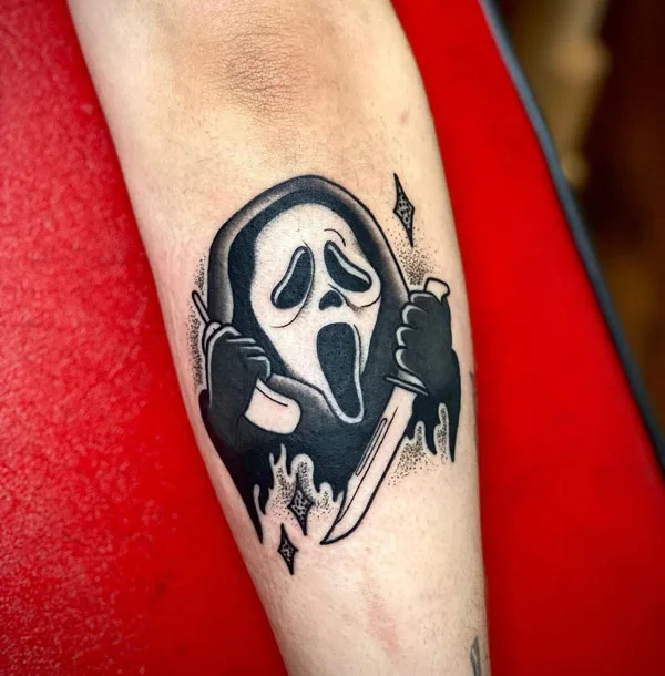 Ghostface tattoo 2