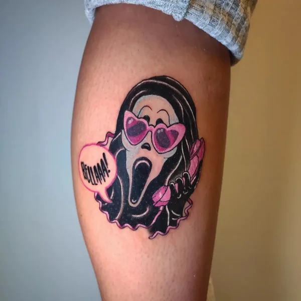 Ghostface tattoo 4