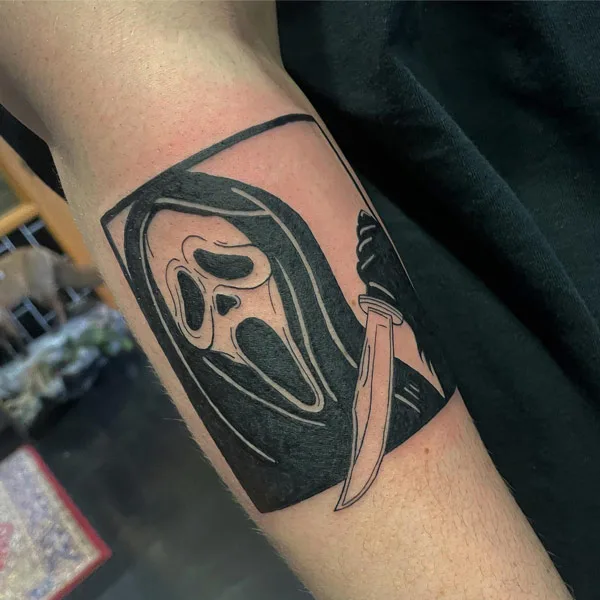 Ghostface tattoo 44