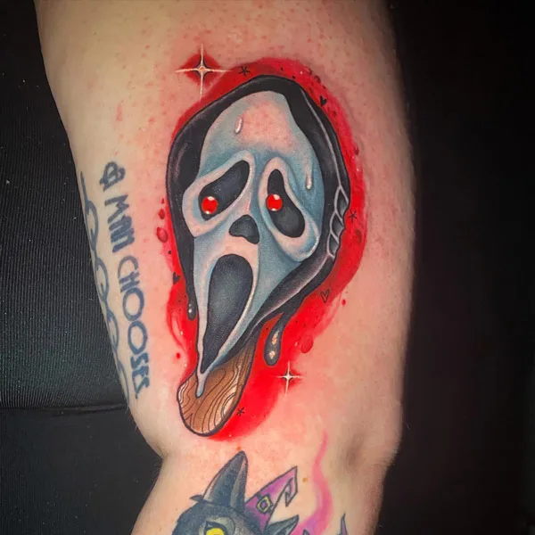 Ghostface tattoo 7