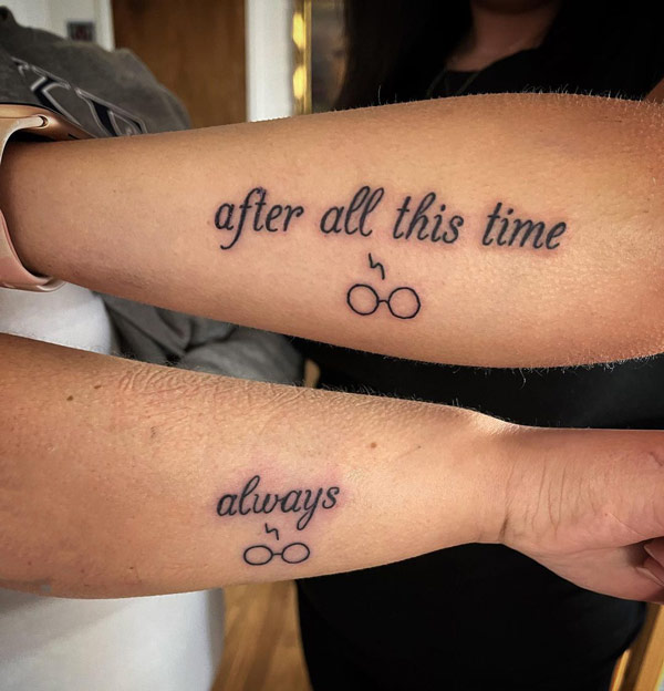 Harry potter quotes tattoo