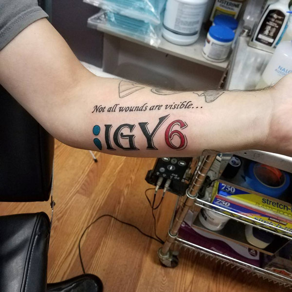 IGY6 Tattoo on forearm 2