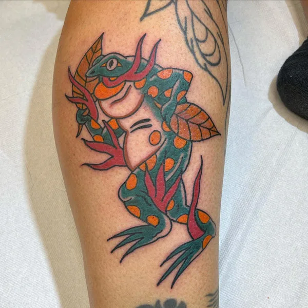 Japanese frog tattoo 22