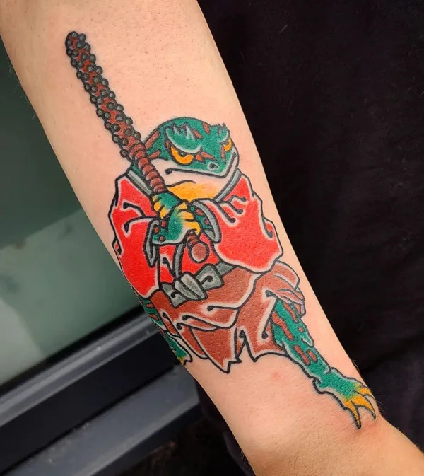 Japanese frog tattoo 24