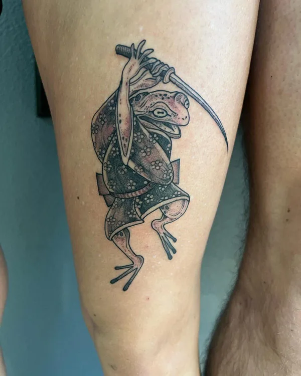 Japanese frog tattoo 47