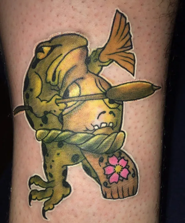 Japanese frog tattoo 66