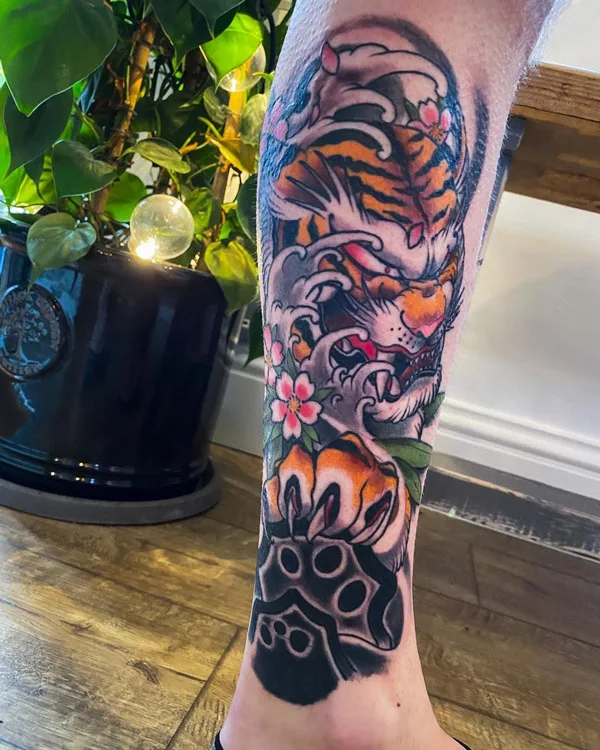Japanese tiger tattoo 10