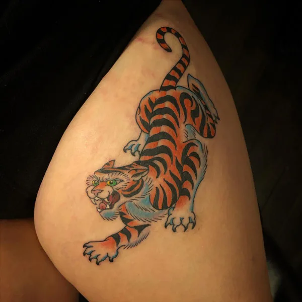 Japanese tiger tattoo 25