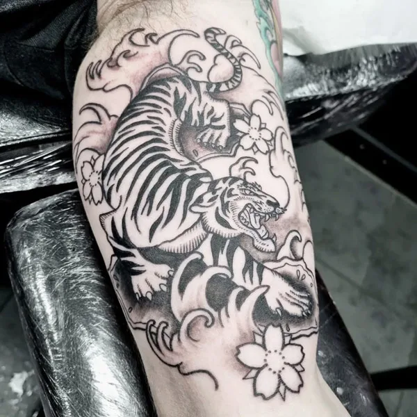 Japanese tiger tattoo 30