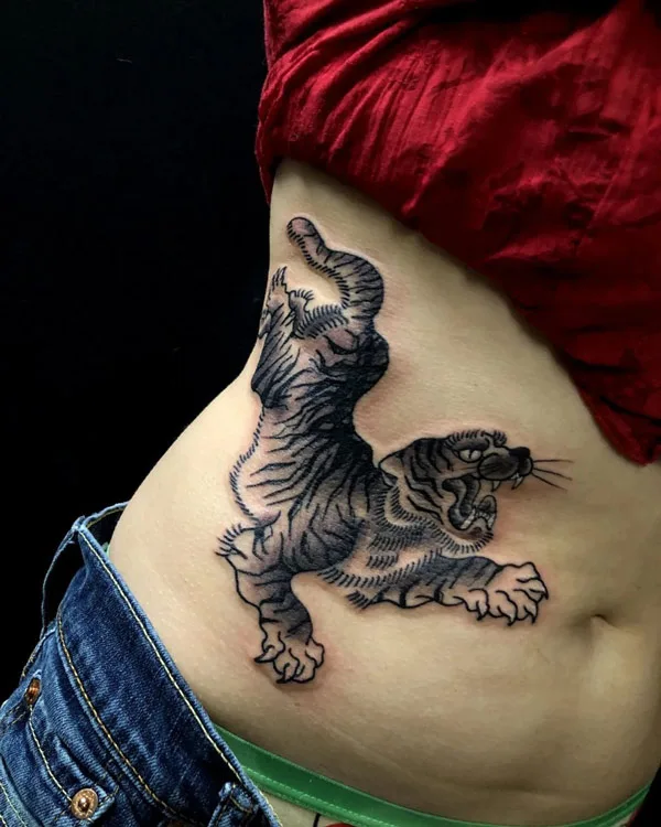 Japanese tiger tattoo 34