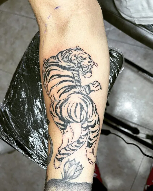Japanese tiger tattoo 35