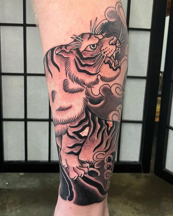 Japanese tiger tattoo 36