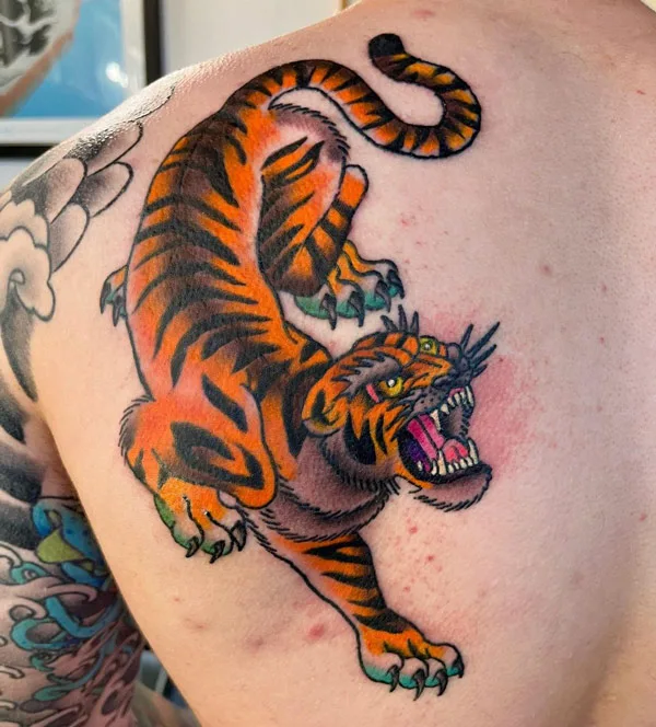 Japanese tiger tattoo 37