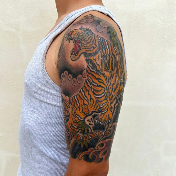 Japanese tiger tattoo 38