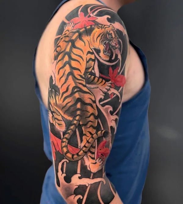 Japanese tiger tattoo 43