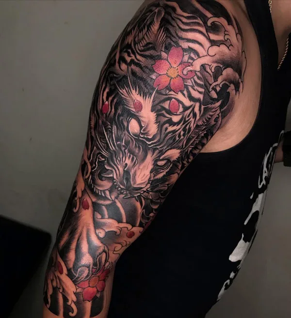 Japanese tiger tattoo 55