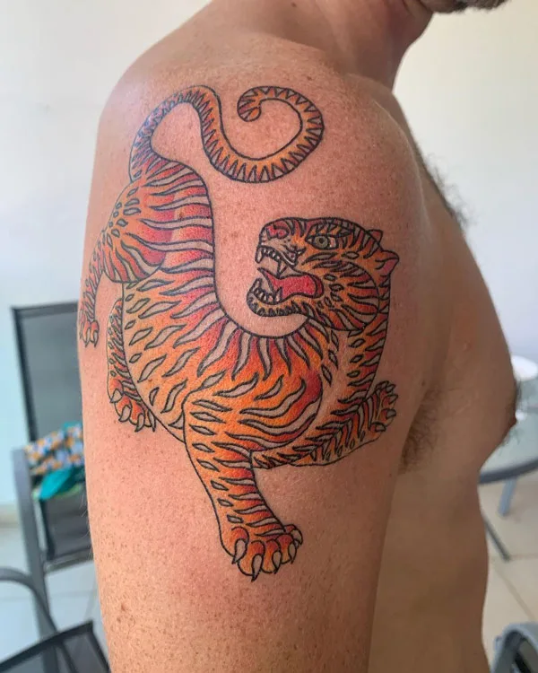 Japanese tiger tattoo 60