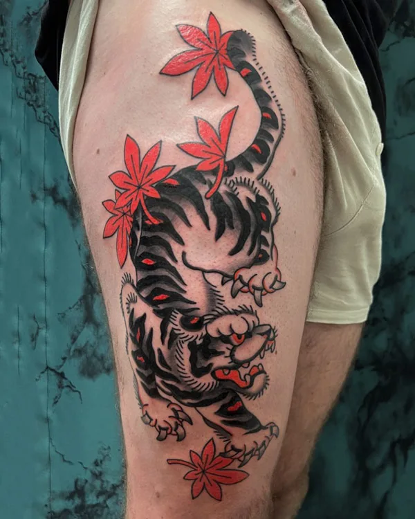 Japanese tiger tattoo 69