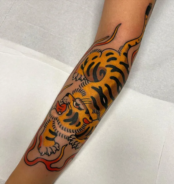 Japanese tiger tattoo 8