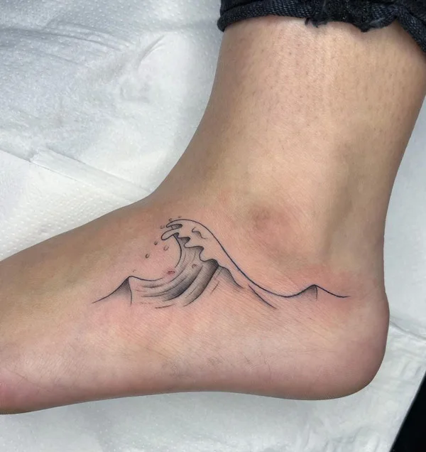 Ocean wave tattoo 44