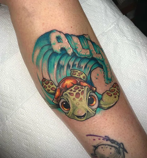 Ocean wave tattoo 46