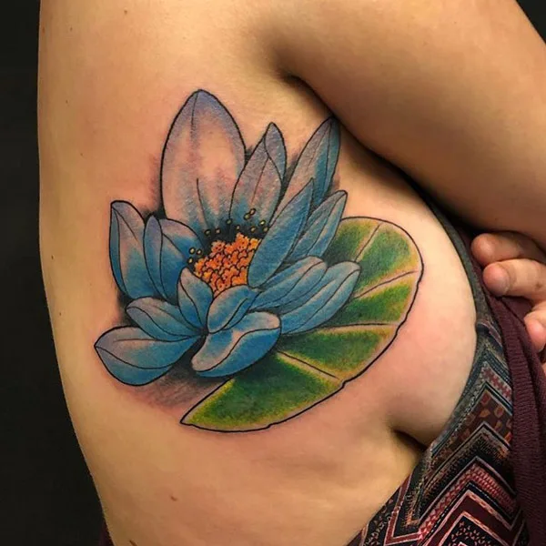 Water lily tattoo 10