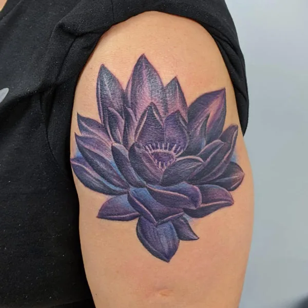 Water lily tattoo 21