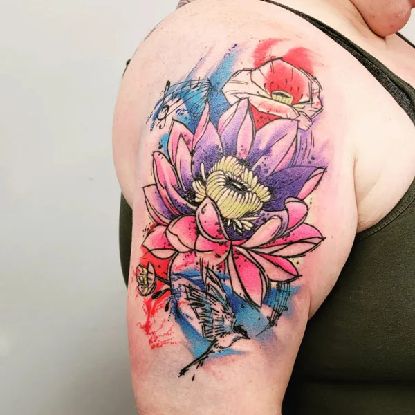 Water lily tattoo 41