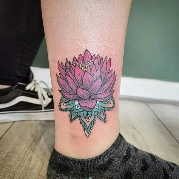 Water lily tattoo 56
