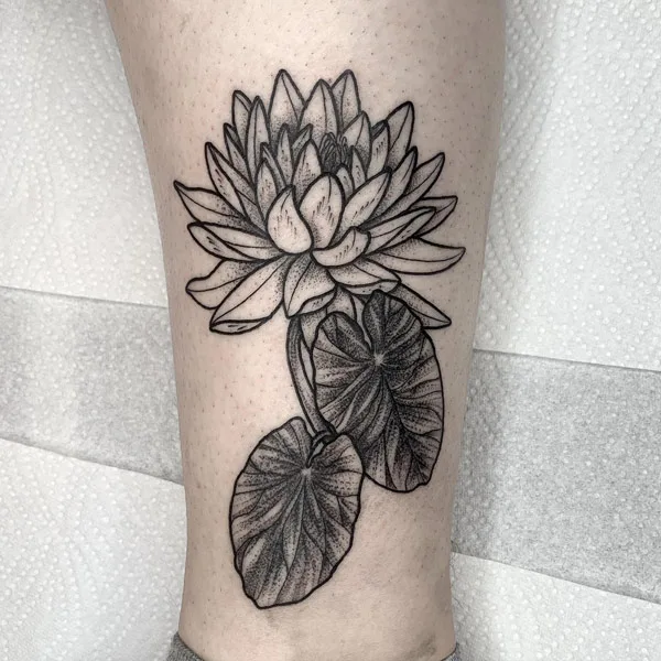 Water lily tattoo 59