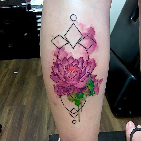 Water lily tattoo 6