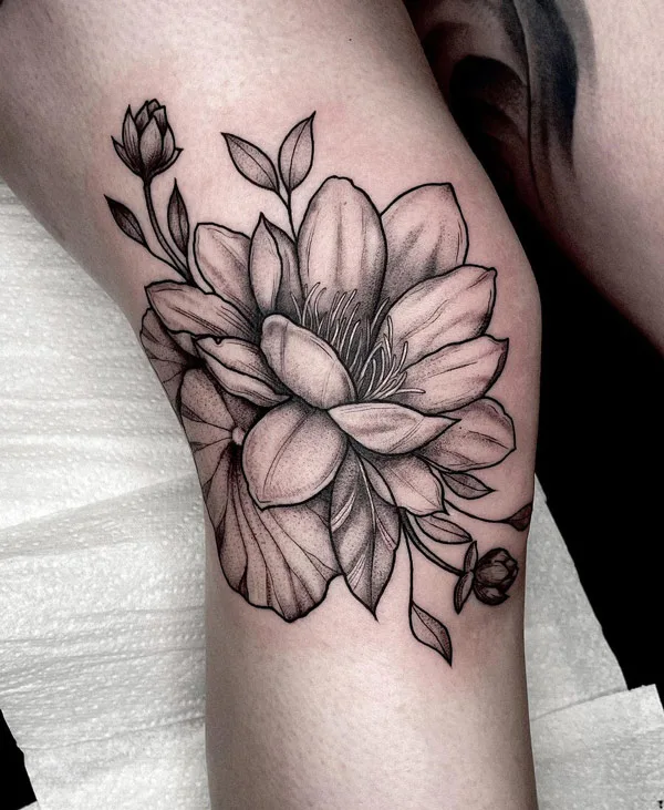 Water lily tattoo 62