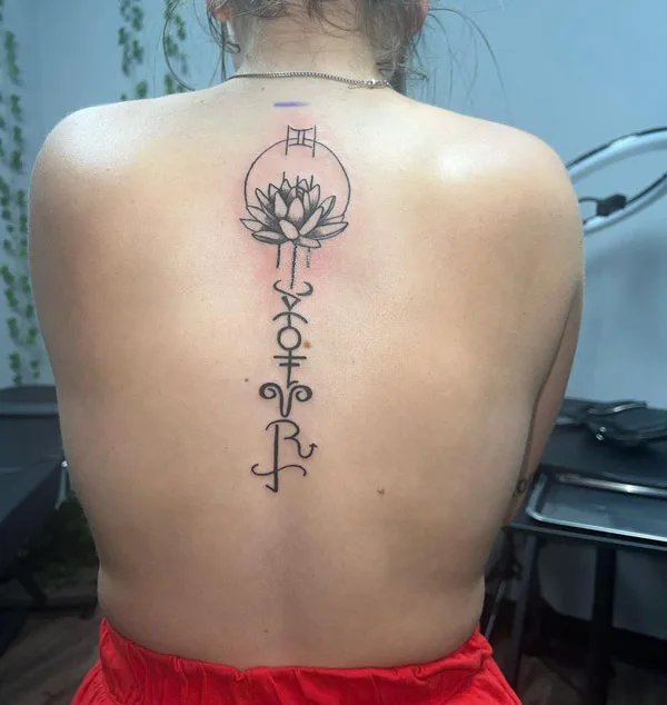 Water lily tattoo 63
