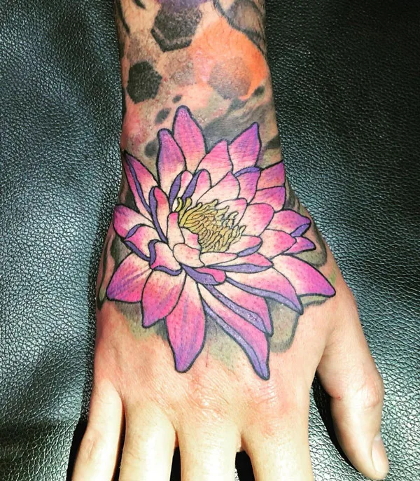 Water lily tattoo 70