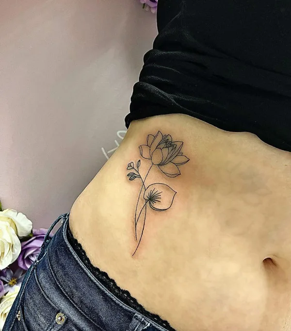 Water lily tattoo 72
