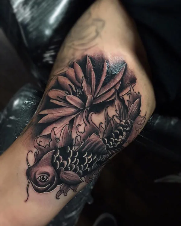 Water lily tattoo 74
