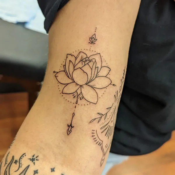 Water lily tattoo 80