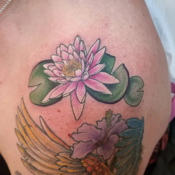 Water lily tattoo 84