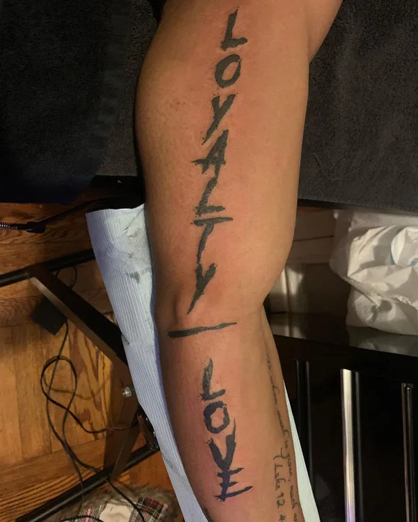 loyalty over love tattoo 18