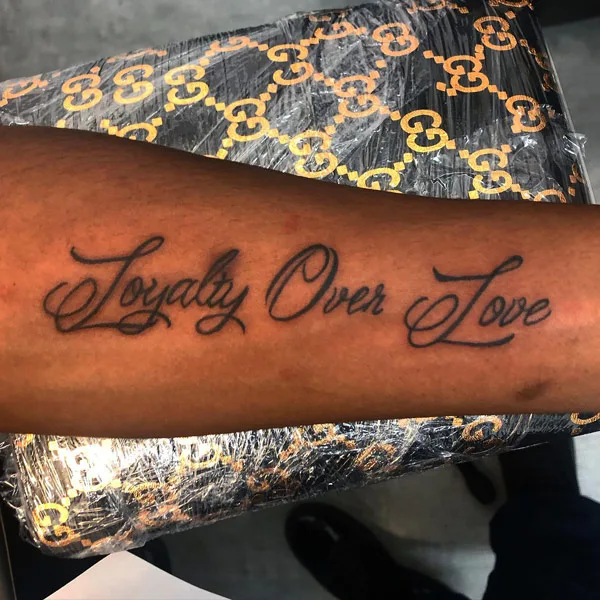 loyalty over love tattoo 6