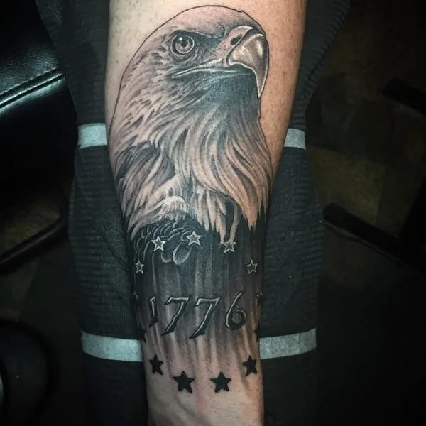1776 Eagle tattoo 1